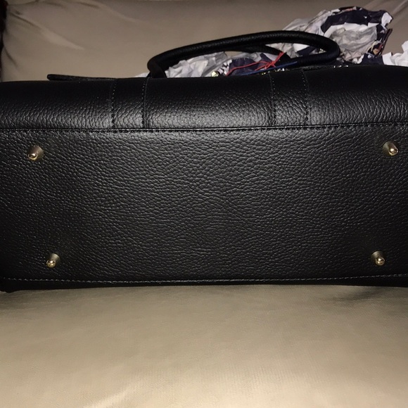 Markese Black Leather Satchel NWT - Picture 5 of 5